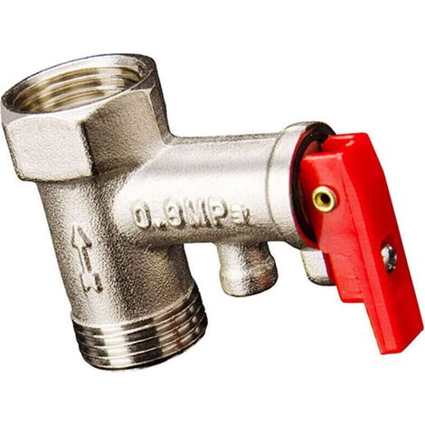 Soupape de décharge de pression pour chauffe-eau électrique – Laiton nickelé – Fonction anti-retour – Compatible avec chauffe-eau standards (1/5)