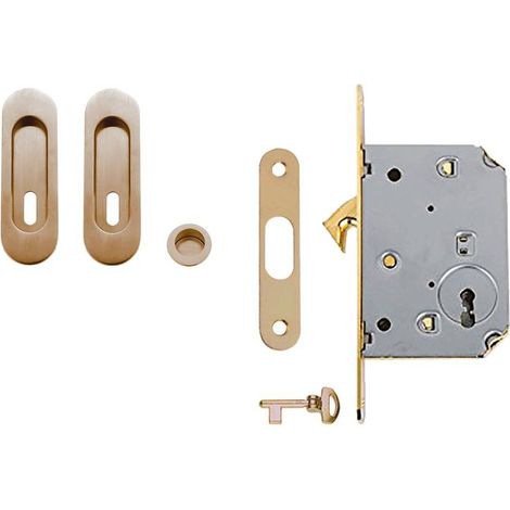 KIT PER PORTE SCORREVOLI finitura cromo satinato