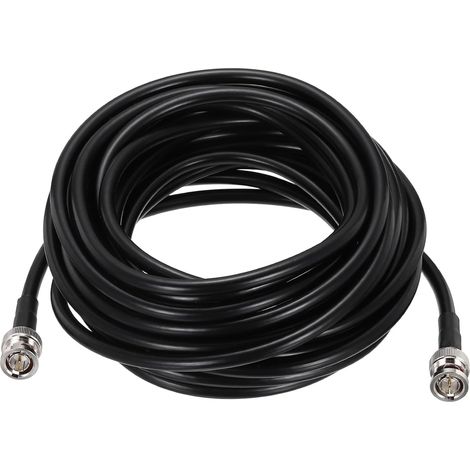 25FT Câble 6G-SDI, Câble BNC Mâle À Mâle 75 Ohm RG59 Coaxial Connecteur Vidéo Câble Jumper Pour Caméra Surveillance Compatible HD-SDI/3G/6G-SDI/4K/8K, Noir (1/5)