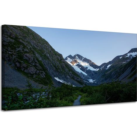 Leinwanddruck Natur Berglandschaft 120x60 cm