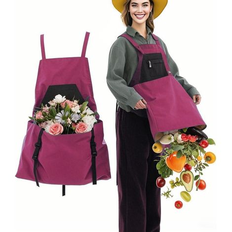 Tablier de jardinage multifonctionnel avec boucle à dégagement rapide (1/3)