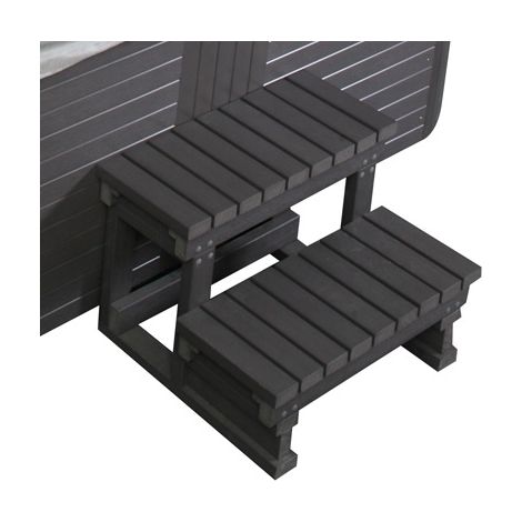 Bagno Italia Scaletta in PVC 60x58xH39 cm per mini piscina esterna