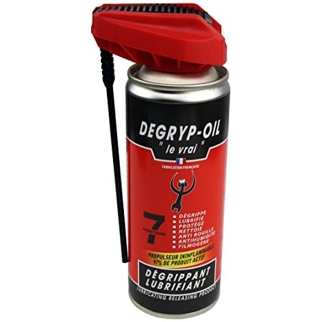 Dégryppant Double Spray Degryp'oil Dégrippant Puissant Double Action Avec Spray Précis - Le Vrai Pro Brico