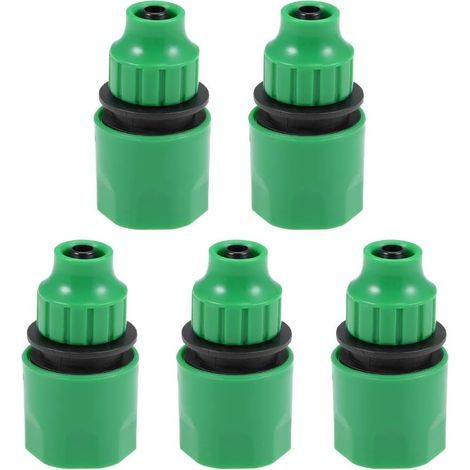 Adaptateur de tuyau de tuyau de connecteur rapide raccord de tuyau de diamètre intérieur de 8mm pour système d'irrigation de jardin 5 pièces (1/5)