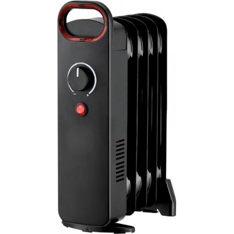 Radiador Aceite Lapacho 500W Negro con Termostato (1/2)