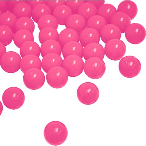LittleTom 50 Boules en PE 5,5cm de diamètre pour remplir piscine bébé Rose