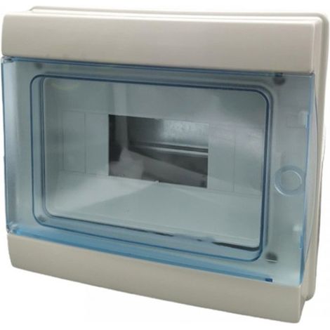 Centralino da parete 8 moduli con portello quadro elettrico a stagno IP65 215x200x105 mm (1/5)