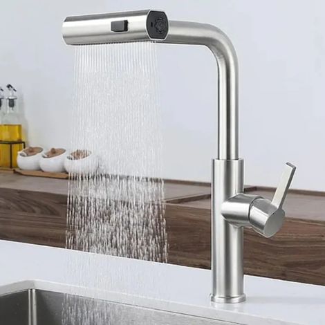 Tête de Robinet Rotative 360° Universelle 4 en 1 avec 4 Modes d'Eau pour Cuisine et Salle de Bain (1/5)