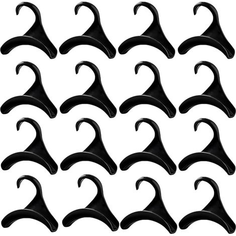24 Pièces Crochet Sac à Main Penderie,Crochet pour Sac à Main Armoire,Cintres pour Sac à Main de Rangement,Accroche Organiser pour Sac Foulard Chapeaux (noir) (1/5)