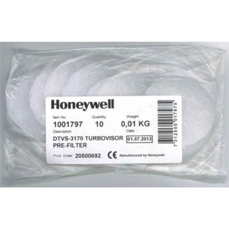 Pré-filtre Honeywell Safety TURBOVISOR pour Turbovisor DTMV-1002 ( Prix pour 1 )