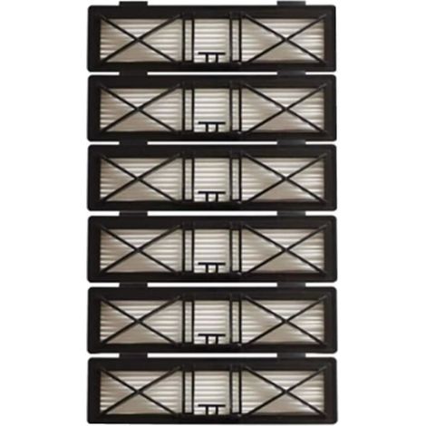 Lot de 6 filtres HEPA pour aspirateurs Neato Botvac D7, D3, D4, D5, D6, D70, D75, D80 et D85, compatible avec les modèles Neato Botvac 75e et 80. (1/5)