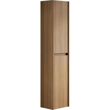 Meuble mural de salle de bain haut de 140 cm, meuble de rangement étroit à 2 portes, compartiments intérieurs, adapté aux petits espaces, utilisable dans la salle de bain, le salon et la buanderie, co (1/5)