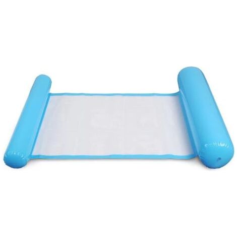 Blaues Mehrzweck-Schwimmhängematte, aufblasbarer Pool-Schwimmer 4-in-1, schwimmende, verstellbare Liege, Schwimmhängematte, Mehrzweck-Wasserhängematte, faltbare Schwimmhängematte, tragbarer, ultraleic (1/3)