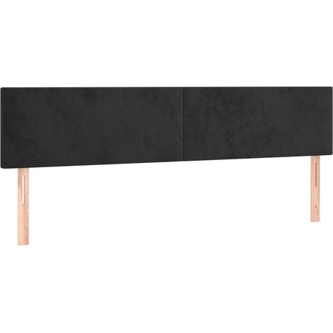 Têtes de lit Noir 160 x 5 x 78/88 cm Velours (1/5)