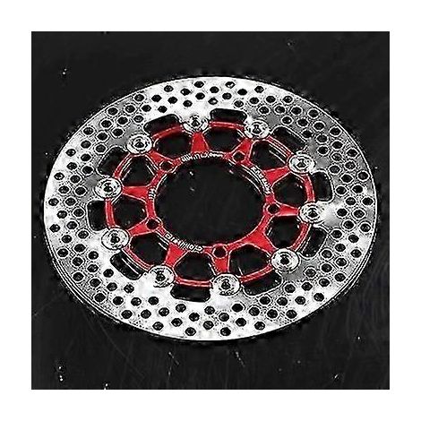 Disques de frein universels uniques 20057mm/22070mm/26060mm pour motos/scooters/motos sportives/vélos, disques de frein usinés CNC pour Yamaha, Honda, Suzuki, KTM (Style A 260 rouge) (1/5)