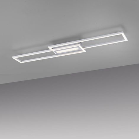 JustLight LED CCT Deckenleuchte Asmin stahl 95 x 17,5 cm dimmbar Deckenleuchte (1/5)