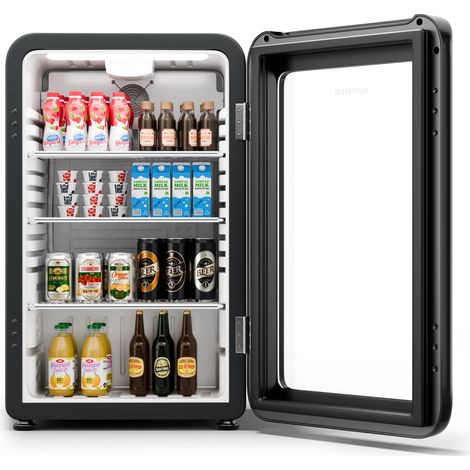 Klarstein Nevera para bebidas Audrey Evo diseño retro puerta de cristal 95 L CEE C (1/5)