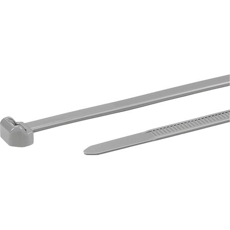 HellermannTyton 118-05078 T50ROS-PA46-GY (500) Kabelbinder 200 mm 4.60 mm Grau  500 St.