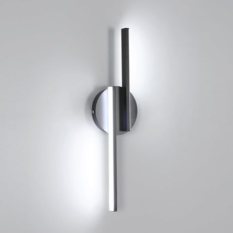 COMELY Indoor Wall Light, Modern 9W Wall Lamp, 6500K Cold Light 1800lm for Bedroom, Living Room, Hallway, Stairs, 45cm (1/5)