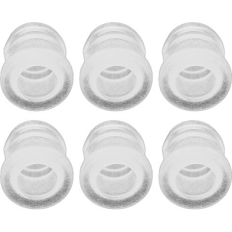 30 pièces bouchons d'oreille en plastique transparent souple, accessoires pour embouts auditifs et tubes (1/5)