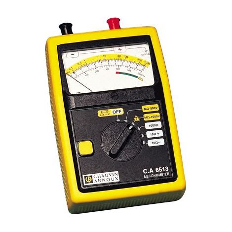 Chauvin Arnoux – Testeur d'isolation 1000 mesures – CEI 1010-1 CAT III – Mégohmmètre pour espaces confinés – Précision 1%