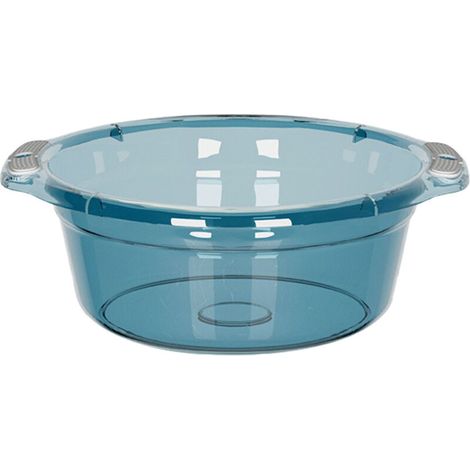 Bac en Plastique Évier Lavage avec Poignées Design Ménager Multifonction L34cm x l25cm x H11.5cm - 1 Pièce, Robustesse et Transport Facile