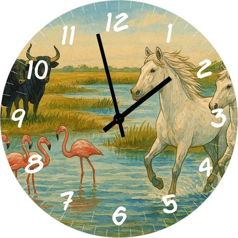 Horloge en verre camargue 29 cm (1/2)