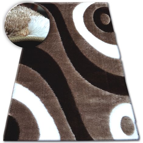 Tappeto Shaggy SPACE 3D B314 j.marrone brown 80x150 cm