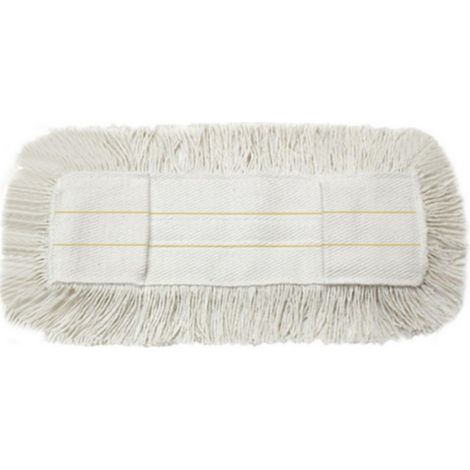 1PZ FRANGIA DI RICAMBIO PER SCOPA CON FIOCCO IN COTONE cm. 80