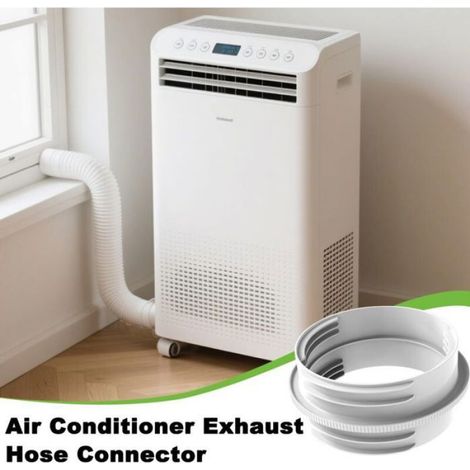 Adaptateur Tuyau Climatiseur Mobile - 130 mm Interieur - 150 mm Exterieur - Raccord Echappement Fenetre - 1 Piece (1/4)