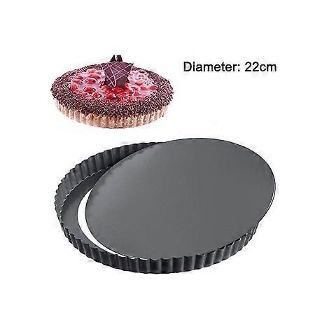 Tarteform mit losem Boden, Quicheform aus verdicktem Kohlenstoffstahl mit Silikonbeschichtung zum Backen im Backofen (1/5)