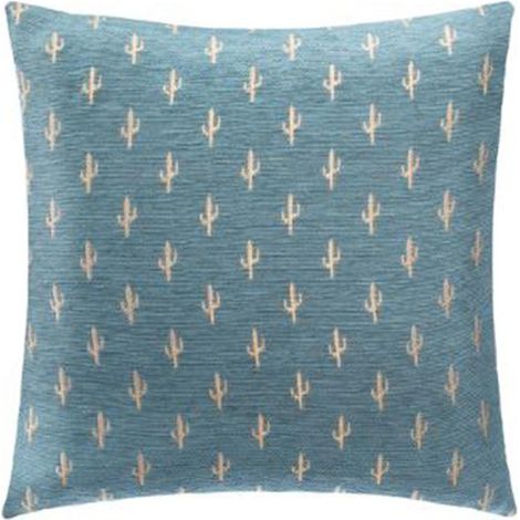 Housse de Coussin "Chen Cact" 40x40cm Bleu (1/4)