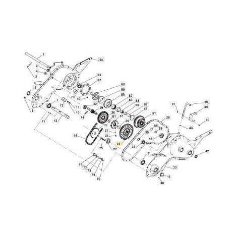 CORONA Z68 ORIGINAL 2ª MARCHA RUEDA STIGA - 118800348/0