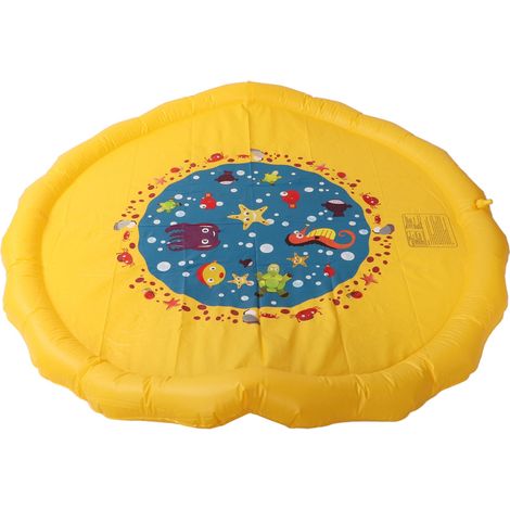 Tapis de jeu gonflable à jet d'eau pour enfants, pliable, extérieur (1/5)
