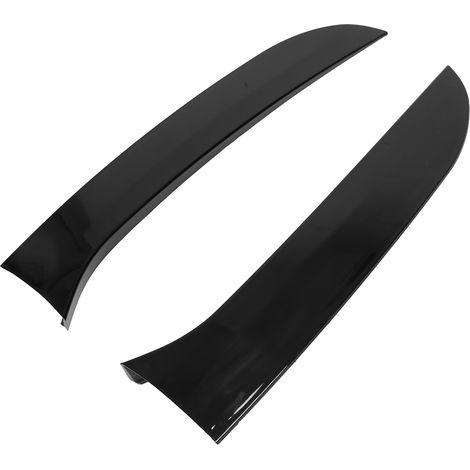 1 paire d'ailerons latéraux de lunette arrière noirs brillants (gauche et droite) pour Honda Civic Variant Wagon MK6 (2008-2013) (1/5)