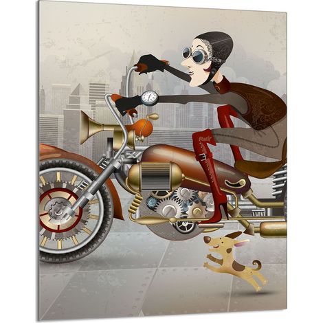 TAGLIERE IN VETRO 40x52 Moto (1/5)