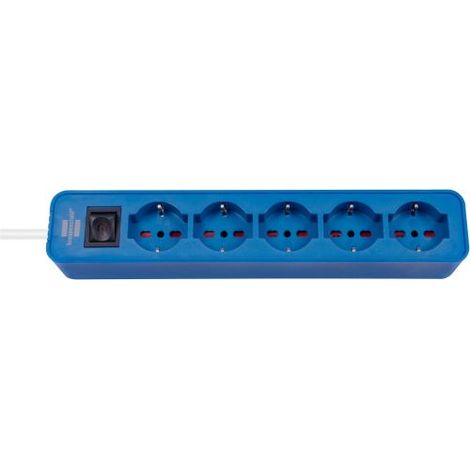 Ecolor Multipresa 5 Prese Blu con Cavo 1,5 m Ciabatta Elettrica - 11532550 (1/3)
