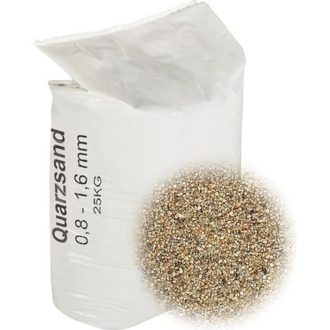 Filtersand 25 kg 0,8-1,6 mm (1/5)