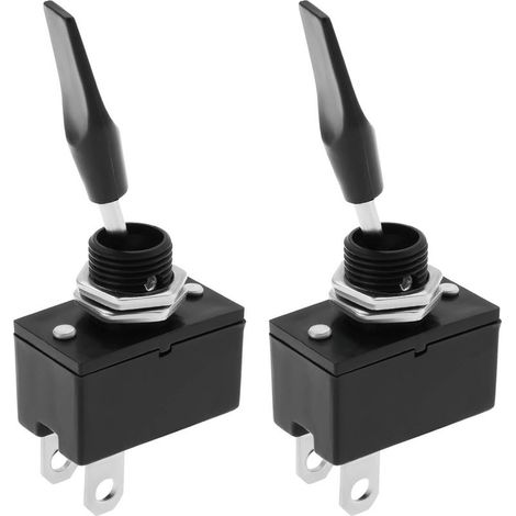 2 Pièces 2 Broches Marche/arrêt Momentané Longue Palette Ressort Momentané Bascule Rondelle Interrupteur Levier Interrupteur Automatique pour Pièces électriques de Voiture Klaxon de Lave-Glace (1/5)