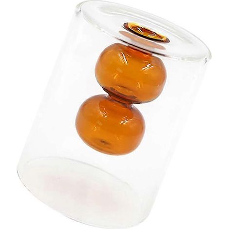 Vase à fleurs en verre double paroi compatible avec la décoration, 1 pièce, jardinière hydroponique créative (1/5)