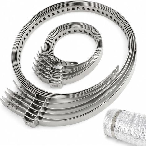 12 Pièces Collier Cardan Universel, Collier Cardan Universel Réglable en Acier Inoxydable, 6 Grandes et 6 Petites Tailles pour Voiture, Atv, Tuyaux et Arbres de Transmission (1/5)