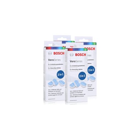 Bosch VeroSeries TCZ8002 Lot de 4 tablettes détartrantes 2 en 1 pour machines à café (1/2)