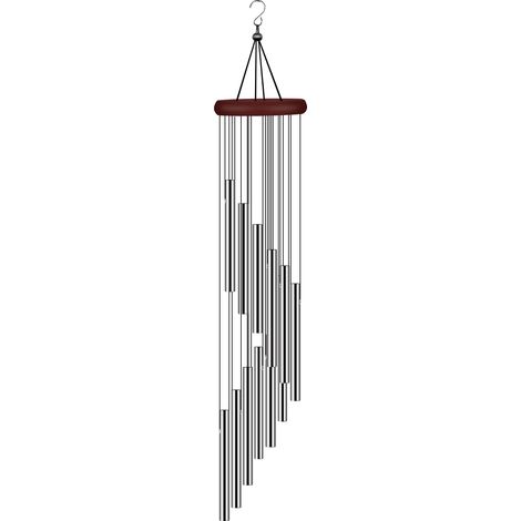 Carillon éolien d'extérieur, doté de 12 tubes en alliage d'aluminium et d'un crochet de suspension  idéal pour la maison, la terrasse et le jardin.