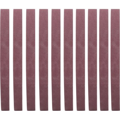 Bandes abrasives GXK51-B 452x15mm Lot de 10 Oxyde d'aluminium Grain 600 pour Ponceuse à Bande Ponçage Fin Bois Métal (1/5)