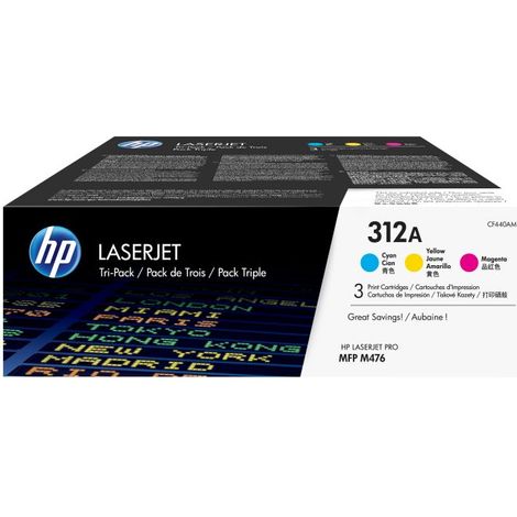 Tóner Original HP nº312A Multipack/ Cian/ Magenta/ Amarillo (1/5)