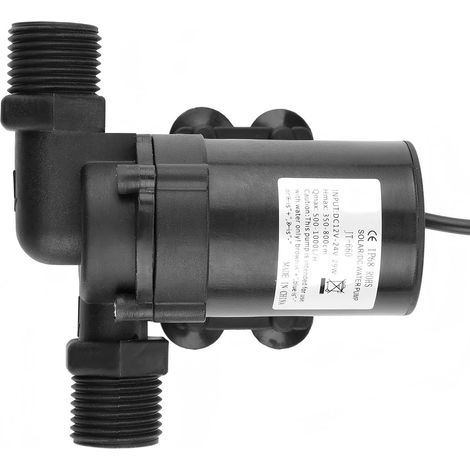 Pompe à Eau - Mini Pompe à Eau Sans Balais DC pour Chauffe-eau Solaire 24V -40 ℃  100 ℃ (1/5)