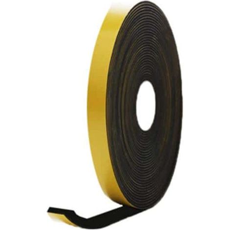 adhesiva de espuma de goma EPDM negro 15x8mm 10 m de longitud
