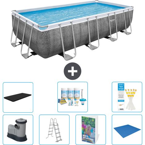 Bestway Power Steel Rechteckig - 549x274x122 cm - 8-teilig S599