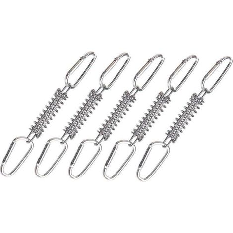 Ressort De Tension - 10 Cm - Acier - Pour Toile De Tente Et Brise-Vue - Lot De 5 (1/5)