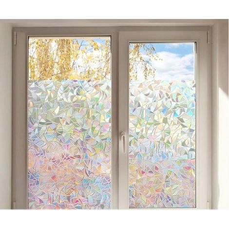 Dos láminas para ventanas para mayor privacidad,lámina opaca para ventanas,lámina electrostática para ventanas,45x100cm,adecuada para baños (1/5)